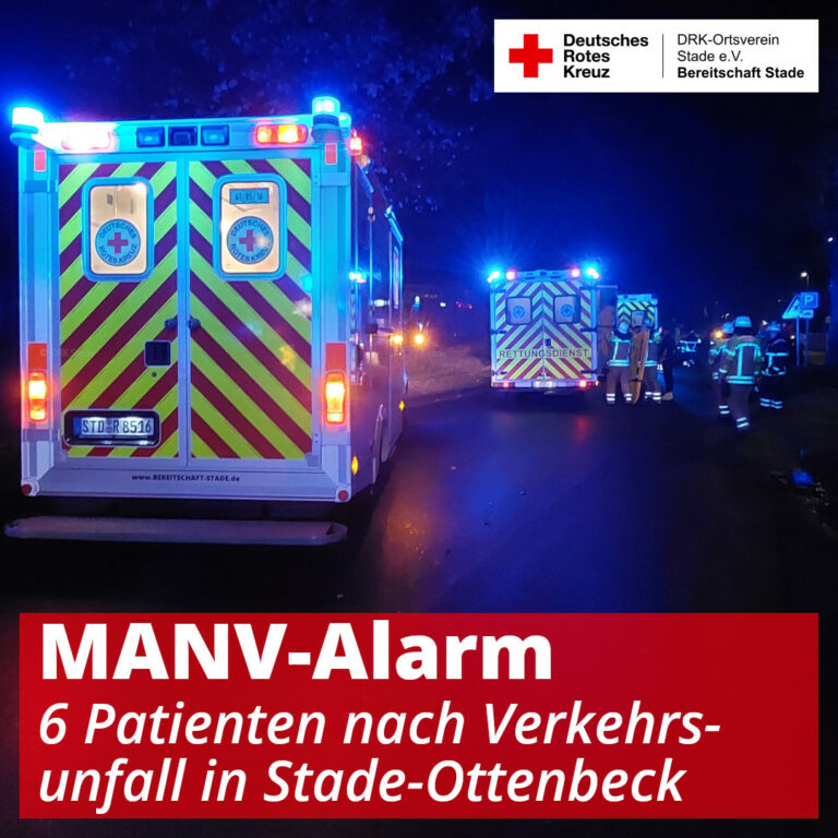 Verkehrsunfall in Stade-Ottenbeck – MANV 4-9