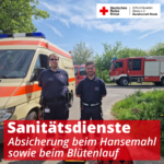 Sanitätsdienste: Hansemahl und Blütenlauf